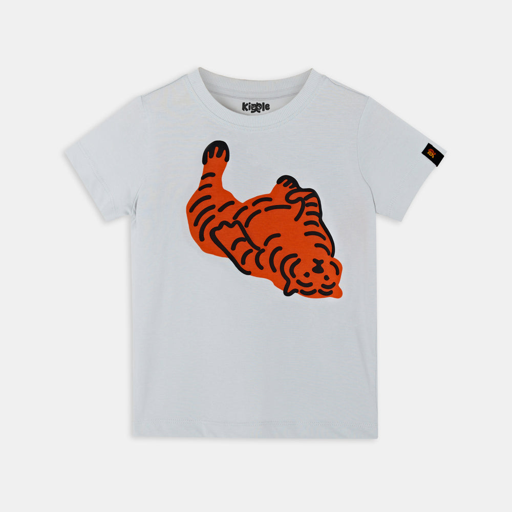 Lazy Tiger Tee Snow