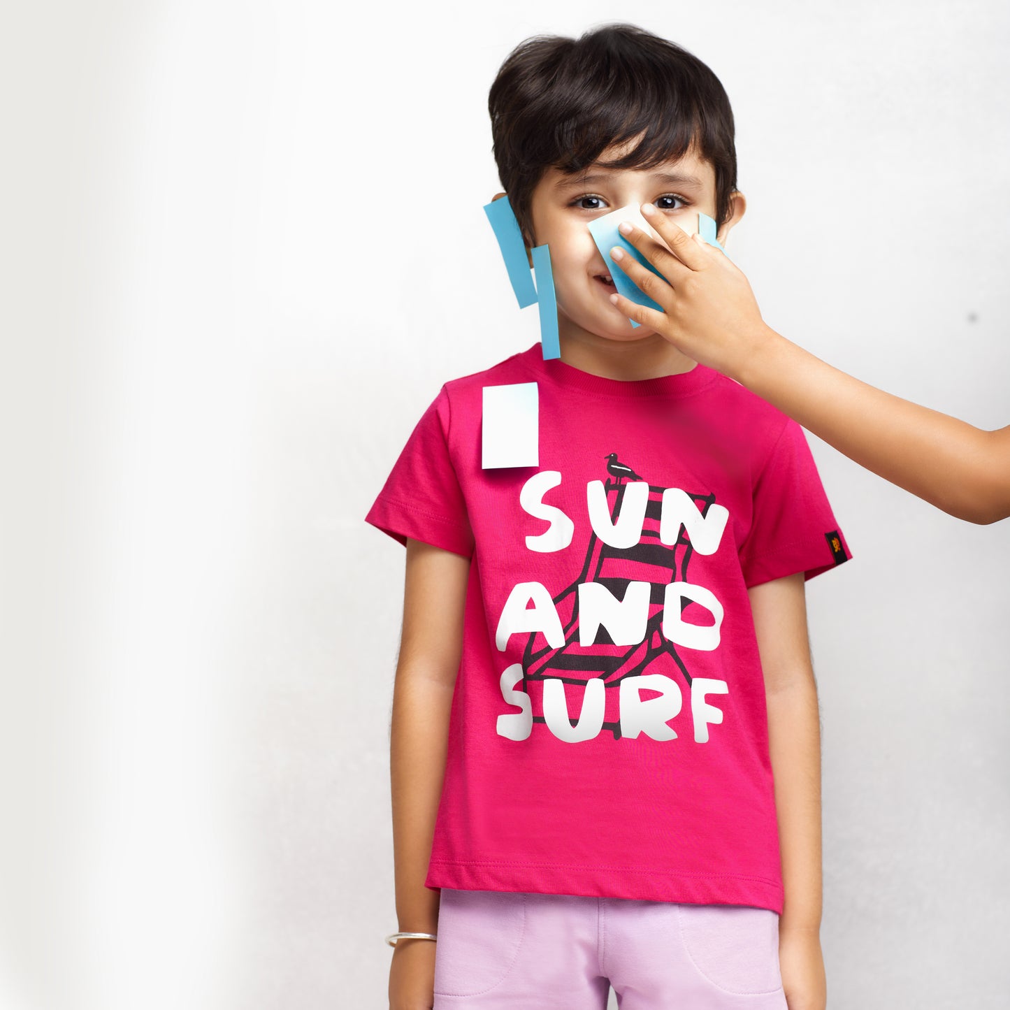 Sun and Surf Tee Raspberry