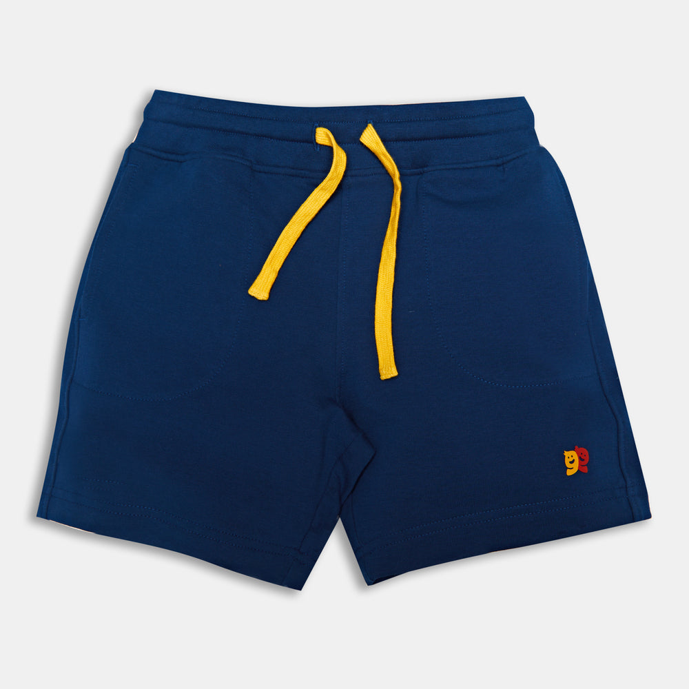 Terry Cotton Shorts Navy